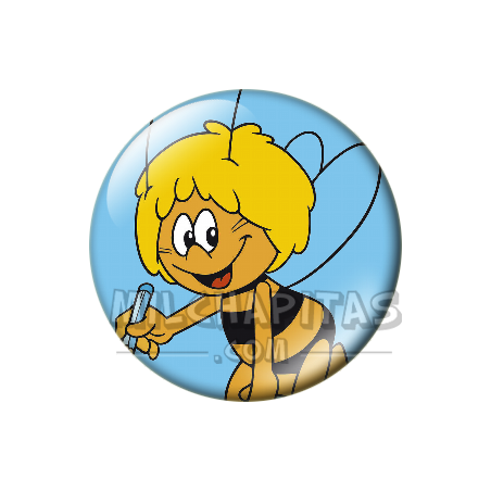 Chapa de La abeja Maya: Maya (Con el Lápiz)