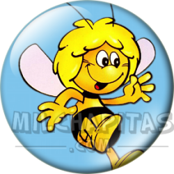 Chapa de La abeja Maya: Maya (Saludando)