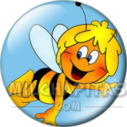 Chapa de La abeja Maya: Maya (Volando)