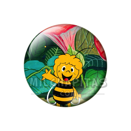 Chapa de La abeja Maya: Maya (Entre las Hojas)