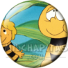 Chapa de La abeja Maya: Maya y Willy (Entre las Hojas)