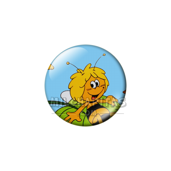 Chapa de La abeja Maya: Maya (Sobre la Hoja)