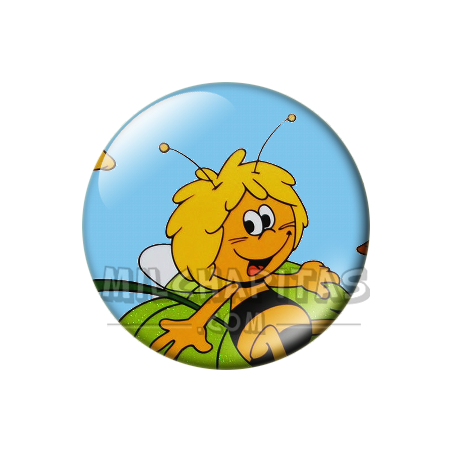Chapa de La abeja Maya: Maya (Sobre la Hoja)