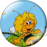 Chapa de La abeja Maya: Maya (Sobre la Hoja)