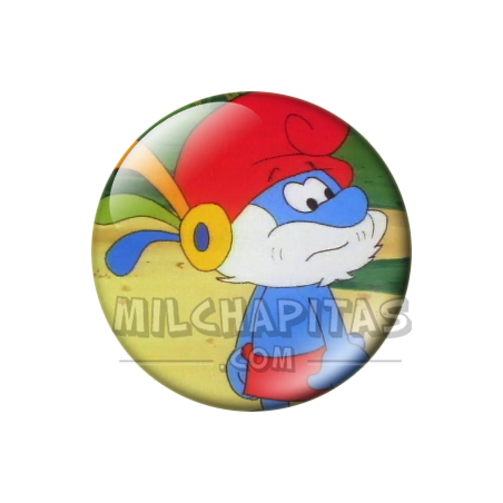 Chapa de Los Pitufos: Papá Pitufo (Disfrazado)