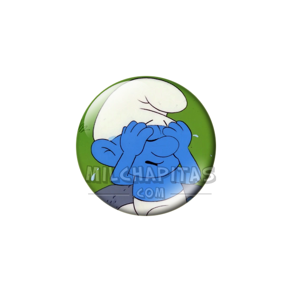 Chapa de Los Pitufos: Pitufo Tontín (Llorando)