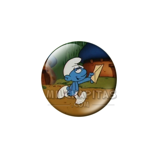 Chapa de Los Pitufos: Pitufo Soñador (Con una Carta)