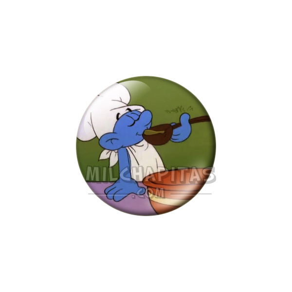 Chapa de Los Pitufos: Pitufo Goloso (Probando la Sopa)