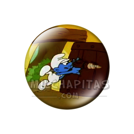 Chapa de Los Pitufos: Pitufo (Cerrando la Puerta)