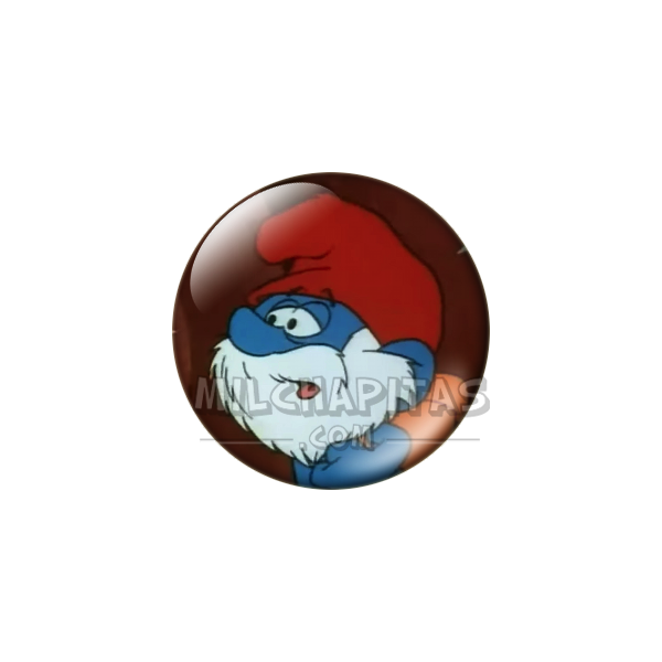 Chapa de Los Pitufos: Papá Pitufo (Asustado)