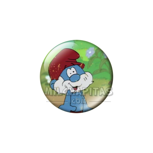 Chapa de Los Pitufos: Papá Pitufo (Riendo)
