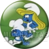 Chapa de Los Pitufos: Pitufo Goloso y Pitufina