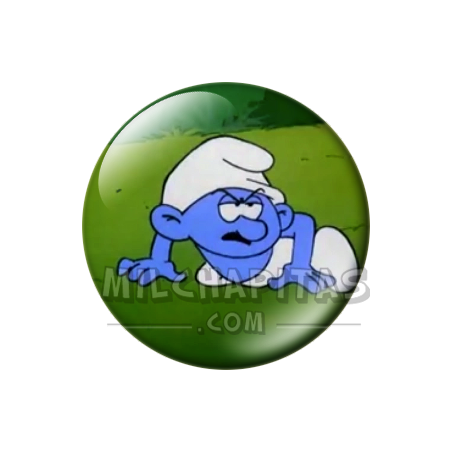 Chapa de Los Pitufos: Pitufo Gruñón