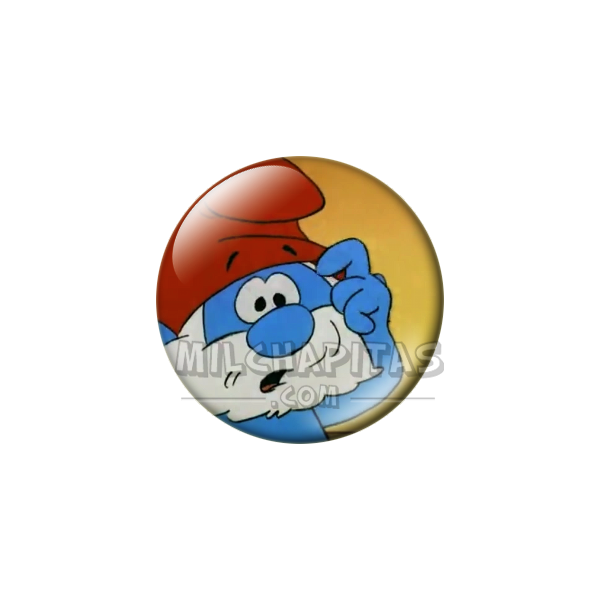Chapa de Los Pitufos: Papá Pitufo (Pensativo)