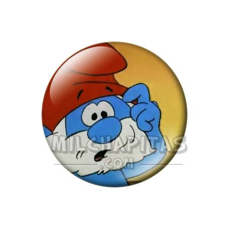 Chapa de Los Pitufos: Papá Pitufo (Pensativo)