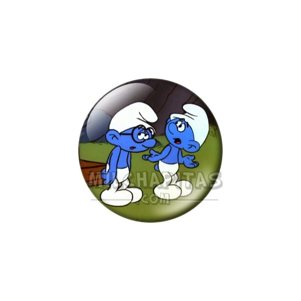Chapa de Los Pitufos: Pitufo Filósofo (Charlando)