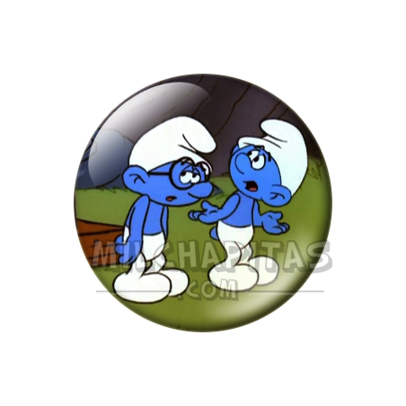 Chapa de Los Pitufos: Pitufo Filósofo (Charlando)