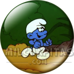Chapa de Los Pitufos: Pitufo (Caminando)