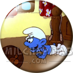 Chapa de Los Pitufos: Pitufo (Tumbado)