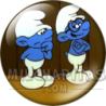 Chapa de Los Pitufos: Pitufos (Mirándose)