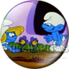 Chapa de Los Pitufos: Pitufina y Pitufo Tontín (Las Flores)
