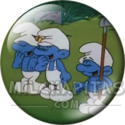 Chapa de Los Pitufos: Pitufos (Con la Azada)