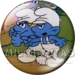 Chapa de Los Pitufos: Pitufos (Enfadados)