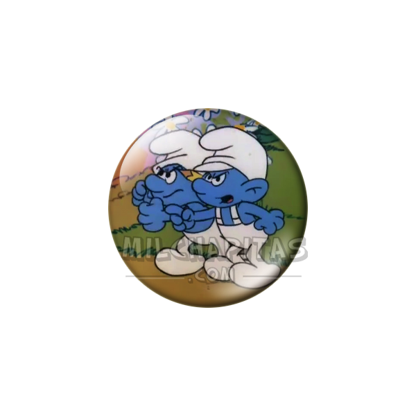 Chapa de Los Pitufos: Pitufos (Enfadados)
