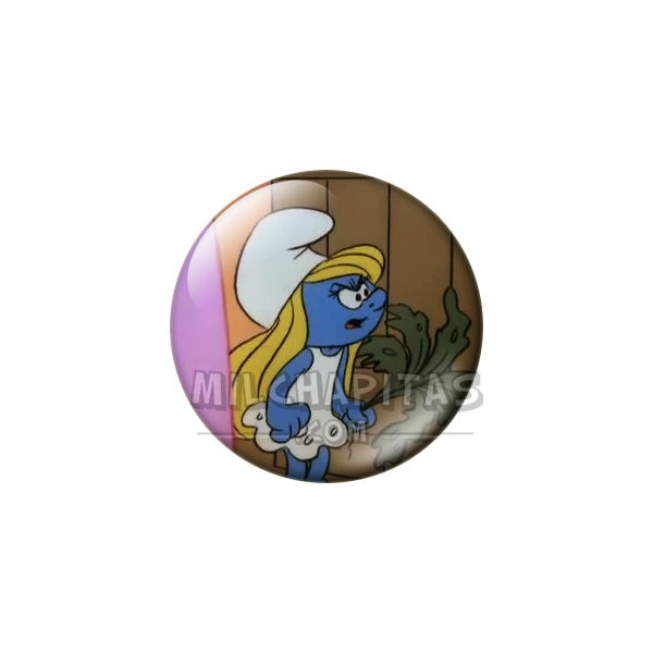Chapa de Los Pitufos: Pitufina (Junto a la Planta)