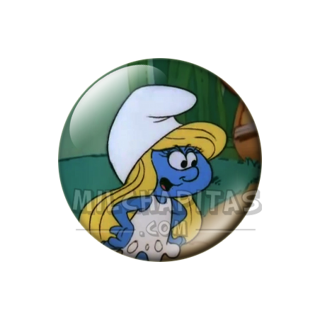 Chapa de Los Pitufos: Pitufina (Hablando)