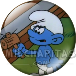 Chapa de Los Pitufos: Pitufo (Junto al Mazo)