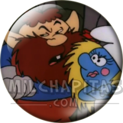 Chapa de Los Pitufos: Pitufo (Con el Gigante)