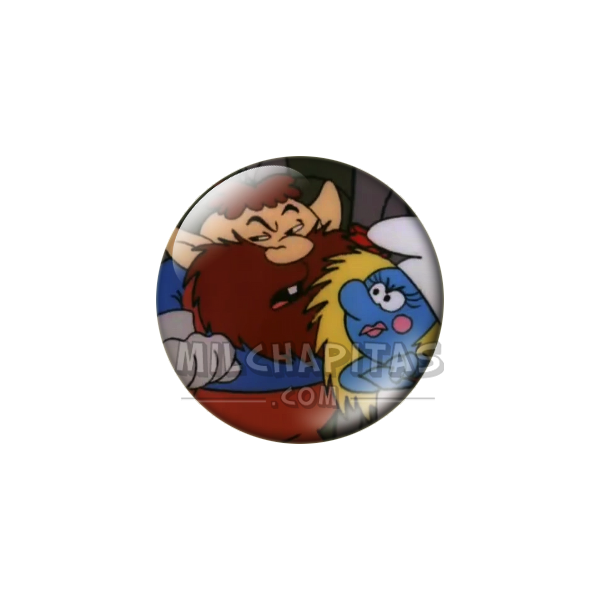 Chapa de Los Pitufos: Pitufo (Con el Gigante)