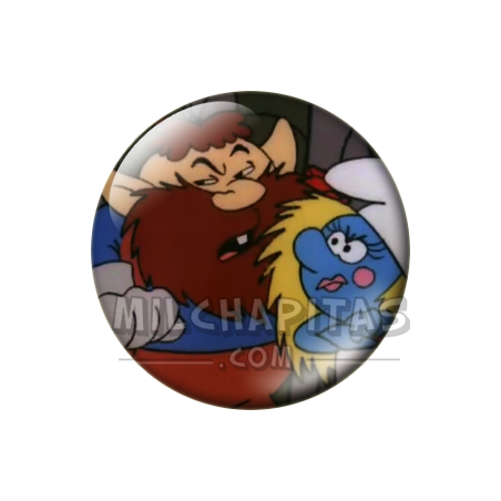 Chapa de Los Pitufos: Pitufo (Con el Gigante)