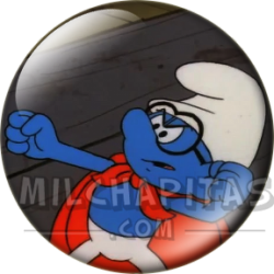 Chapa de Los Pitufos: Pitufo Filósofo (Superpitufo)