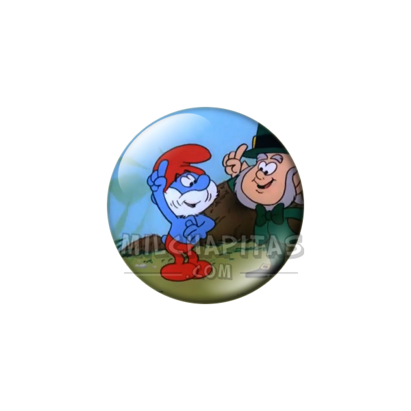 Chapa de Los Pitufos: Papá Pitufo y el Duende