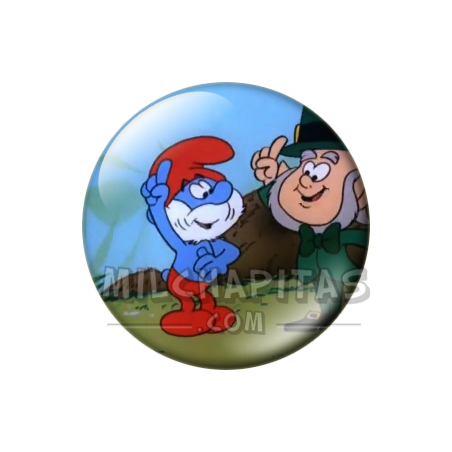 Chapa de Los Pitufos: Papá Pitufo y el Duende