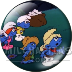 Chapa de Los Pitufos: Pitufos y Pitufitos (De Noche)