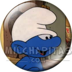 Chapa de Los Pitufos: Pitufo (Asomado a la Ventana)