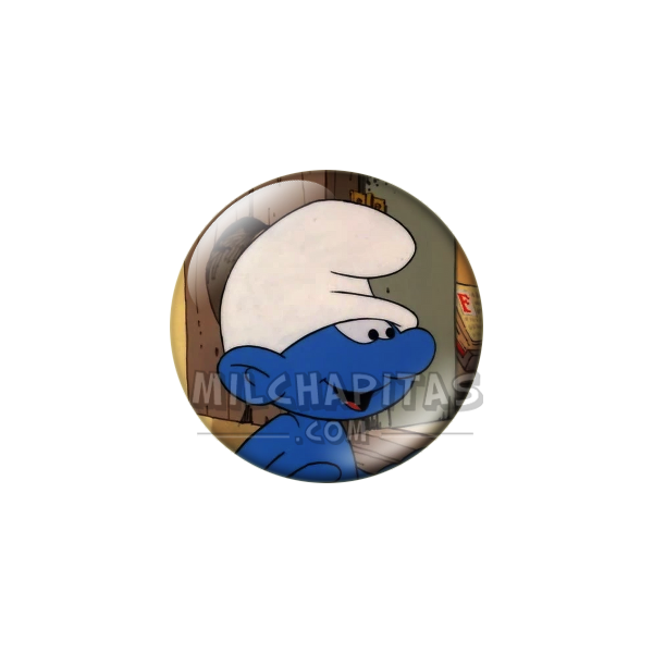 Chapa de Los Pitufos: Pitufo (Asomado a la Ventana)