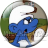 Chapa de Los Pitufos: Pitufo (Sentado en un Tronco)