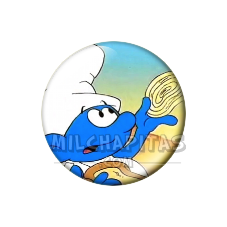 Chapa de Los Pitufos: Pitufo (Saludando)