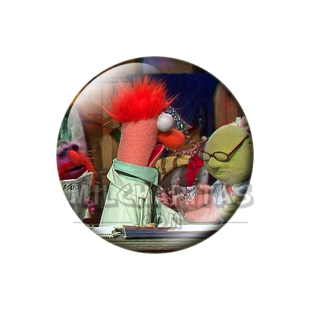 Chapa de Teleñecos: Beaker y Bunsen