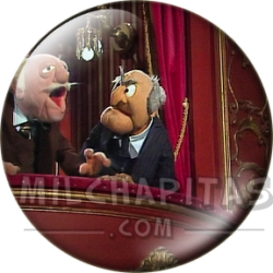 Chapa de Teleñecos: Statler y Waldorf (En el Palco)