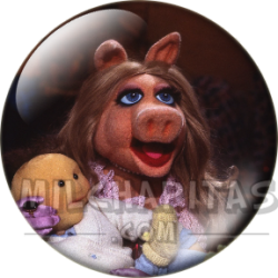 Chapa de Teleñecos: La Cerdita Peggy (Con un Bebé)