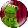 Chapa de Teleñecos: La Rana Gustavo (Con Hocico de Cerdo)