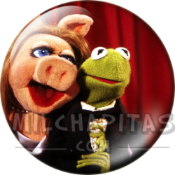 Chapa de Teleñecos: Peggy y Gustavo (Abrazados)