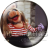 Chapa de Teleñecos: La Cerdita Peggy (Con Camiseta de Rayas)