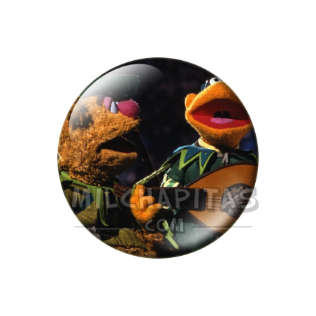 Chapa de Teleñecos: Fozzie y Scooter (Con el Laúd)
