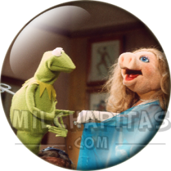 Chapa de Teleñecos: Gustavo y Peggy (Vestido Azul)